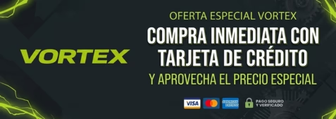 Oferta especial Vortex - Compra inmediata con tarjeta de crédito